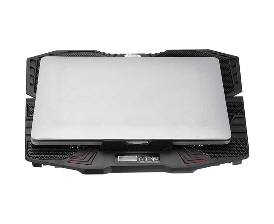 Підставка до ноутбука IceCoorel 10-15", 1*125mm 1400 RPM + 4*70mm 2500 RPM, 2*USB, 365x297x30mm, Blue (K5Bl), зображення 7 Підставка до ноутбука IceCoorel 10-15", 1*125mm 1400 RPM + 4*70mm 2500 RPM, 2*USB, 365x297x30mm, Blue (K5Bl), зображення 7