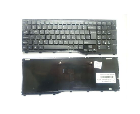 Клавиатура ноутбука Fujitsu LifeBook AH552 черная с черной рамкой UA (A43876)