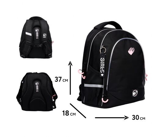 Рюкзак школьный Yes Pink Heart TS-52 (550037), изображение 2