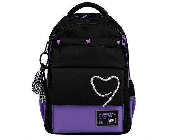 Рюкзак школьный Yes Purple Hearts TS-48 (559923), изображение 3