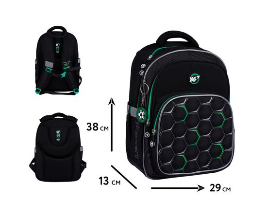 Рюкзак школьный Yes Football Time S-91 (559818), изображение 2 Рюкзак школьный Yes Football Time S-91 (559818), изображение 2