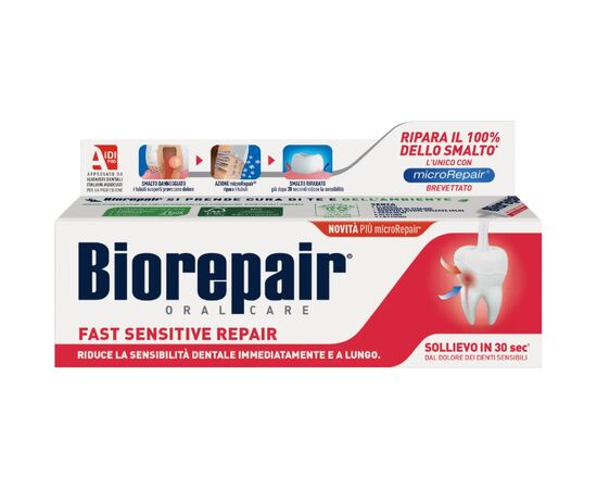 Зубная паста Biorepair Быстрое избавление от чувствительности 75 мл (8017331048443)
