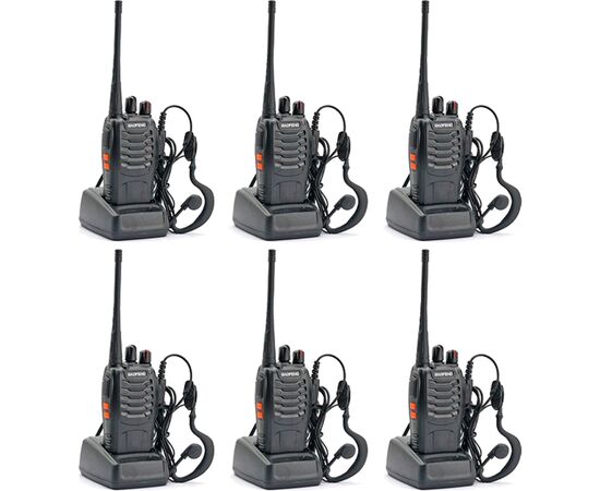 Портативная рация Baofeng BF-888S Six Pack комплект 6 шт (2200000758996)