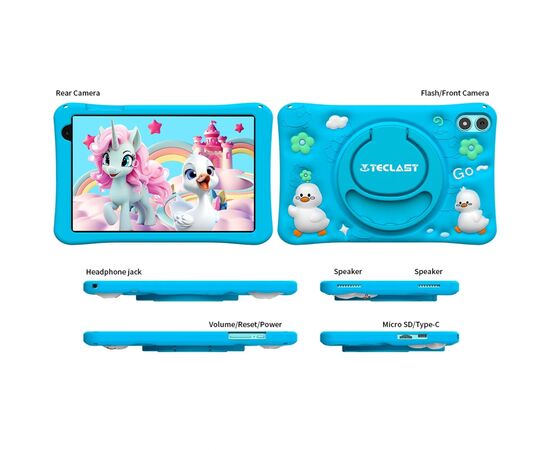 Планшет Teclast P85T KIDS 8 HD 4/64GB/ WIFI Metal/Blue (6940709685846), зображення 6 Планшет Teclast P85T KIDS 8 HD 4/64GB/ WIFI Metal/Blue (6940709685846), зображення 6
