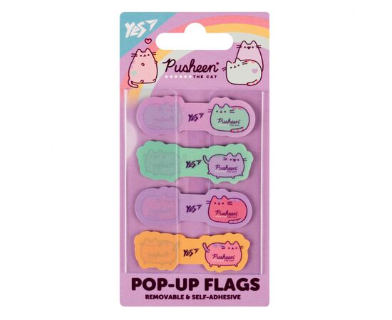 Стікер-закладка Yes Pop-up Pusheen, пластик, 80 шт (170426)
