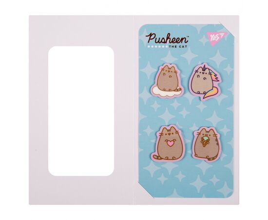 Стикер-закладка Yes Pusheen пластик 80 шт (4х20) (170419), изображение 2