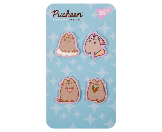 Стикер-закладка Yes Pusheen пластик 80 шт (4х20) (170419), изображение 3