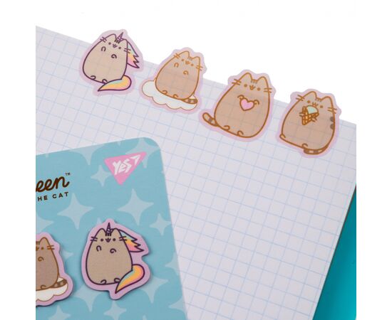 Стикер-закладка Yes Pusheen пластик 80 шт (4х20) (170419), изображение 4