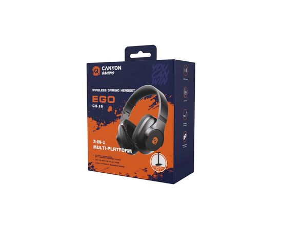 Наушники Canyon EGO GH-16 Black (CND-SGHS16B), изображение 7 Наушники Canyon EGO GH-16 Black (CND-SGHS16B), изображение 7