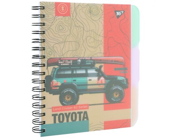 Блокнот Yes А5 Off road vehicle 144 аркуша пластикова обкладинка (681957), зображення 3