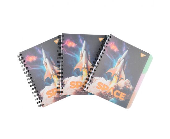 Блокнот Yes А5 Space adventure 144 листа пластиковая обложка (681955), изображение 2 Блокнот Yes А5 Space adventure 144 листа пластиковая обложка (681955), изображение 2