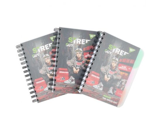 Блокнот Yes В6 Street guy 144 листа пластиковая обложка (681982), изображение 2 Блокнот Yes В6 Street guy 144 листа пластиковая обложка (681982), изображение 2