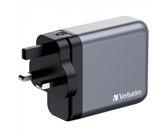 Зарядний пристрій Verbatim GaN 140 W 4 ports (2xUSB-C-140 W,USB-C 20 W /USB-A -3.0) (32203), зображення 4 Зарядний пристрій Verbatim GaN 140 W 4 ports (2xUSB-C-140 W,USB-C 20 W /USB-A -3.0) (32203), зображення 4