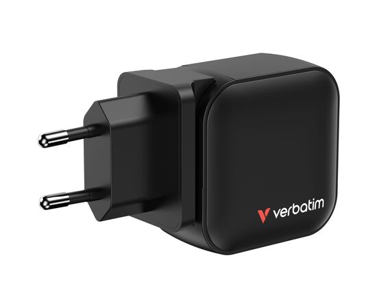 Зарядний пристрій Verbatim MiniGaN 70 W 3 ports (2xUSB-C/1xUSB-A) (32229), зображення 2 Зарядний пристрій Verbatim MiniGaN 70 W 3 ports (2xUSB-C/1xUSB-A) (32229), зображення 2