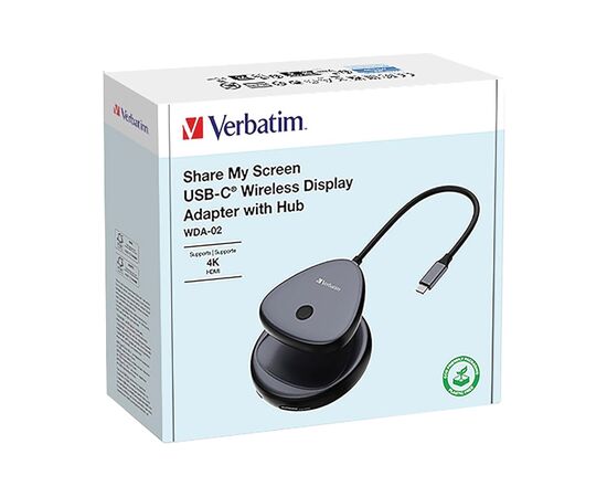 Адаптер Share My Screen 4K USB-C with WDA-02 Verbatim (32147), изображение 4 Адаптер Share My Screen 4K USB-C with WDA-02 Verbatim (32147), изображение 4