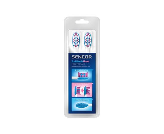 Насадка для зубной щетки Sencor SOX003WH, изображение 3 Насадка для зубной щетки Sencor SOX003WH, изображение 3