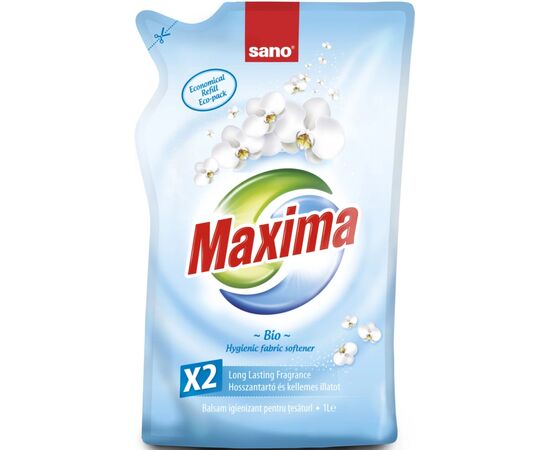 Кондиціонер для білизни Sano Maxima Bio змінна упаковка 1 л (7290010935512)