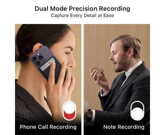 Цифровий диктофон PLAUD Plaud.AI Note Black (NB-100-BL), зображення 5 Цифровий диктофон PLAUD Plaud.AI Note Black (NB-100-BL), зображення 5