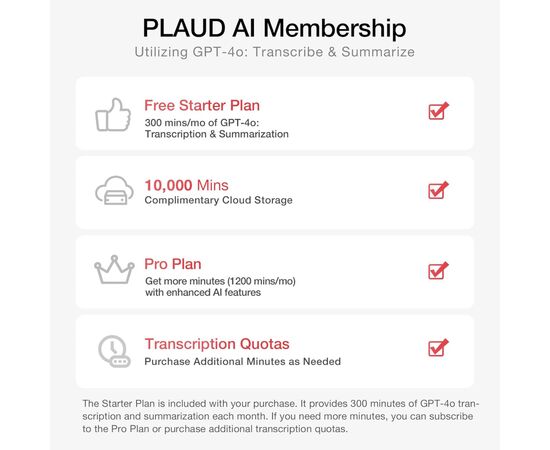 Цифровий диктофон PLAUD Plaud.AI Note Black (NB-100-BL), зображення 7 Цифровий диктофон PLAUD Plaud.AI Note Black (NB-100-BL), зображення 7
