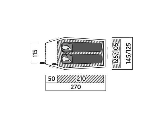 Намет Easy Camp Reindal 2 (120471) (931543), зображення 7 Намет Easy Camp Reindal 2 (120471) (931543), зображення 7