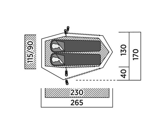 Палатка Easy Camp Sarek 2 (120468) (931540), изображение 7 Палатка Easy Camp Sarek 2 (120468) (931540), изображение 7