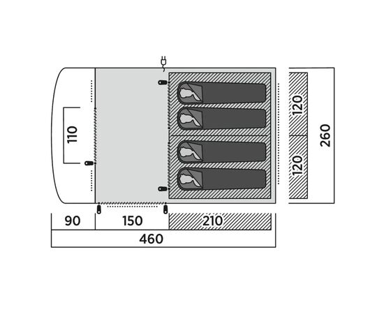 Палатка Easy Camp Skarvan 4 (120496) (931572), изображение 7 Палатка Easy Camp Skarvan 4 (120496) (931572), изображение 7