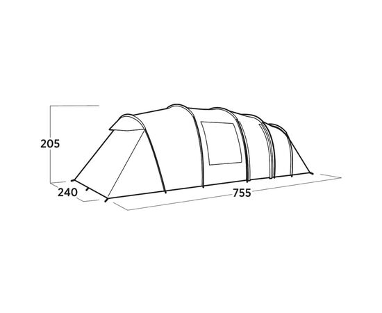 Палатка Easy Camp Leka Twin 8 (120493) (931555), изображение 5 Палатка Easy Camp Leka Twin 8 (120493) (931555), изображение 5