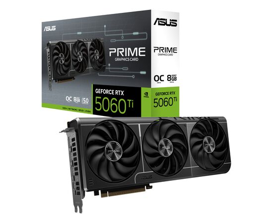 Видеокарта ASUS GeForce RTX5060Ti 8Gb PRIME OC (PRIME-RTX5060TI-O8G), изображение 10 Видеокарта ASUS GeForce RTX5060Ti 8Gb PRIME OC (PRIME-RTX5060TI-O8G), изображение 10