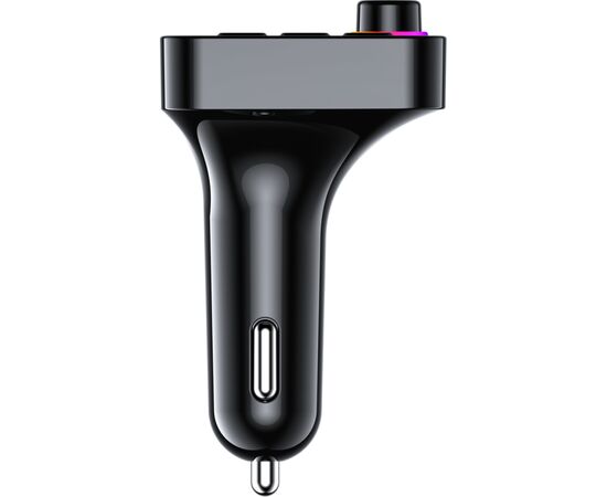 FM модулятор Havit HV-FM819BT USB-A+USB-C PD24W RGB Black (HV-FM819BT), изображение 2 FM модулятор Havit HV-FM819BT USB-A+USB-C PD24W RGB Black (HV-FM819BT), изображение 2