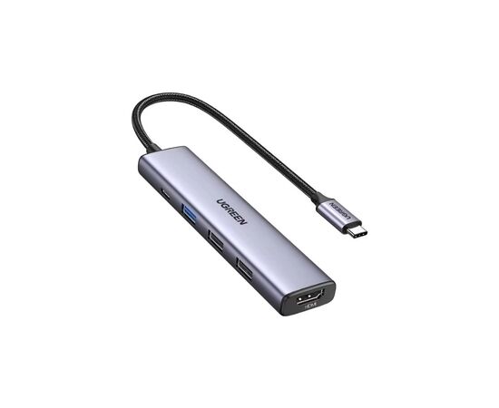 Порт-реплікатор Ugreen CM478 USB Type-C HDMI, USB/3.0, Type-C for charging PD/100W (15495)