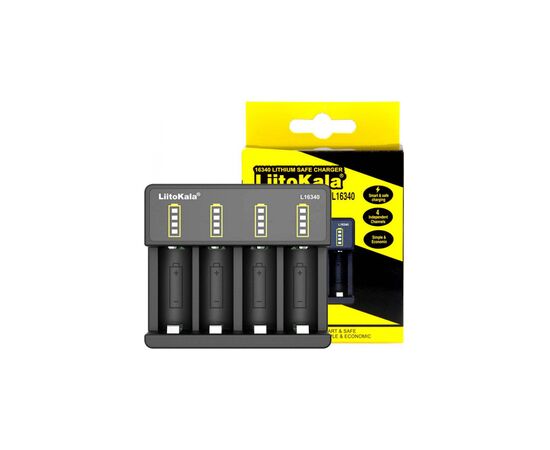 Зарядное устройство для аккумуляторов Liitokala 4 Slots, Li-ion, 16340, CR123A (Lii-L16340), изображение 6 Зарядное устройство для аккумуляторов Liitokala 4 Slots, Li-ion, 16340, CR123A (Lii-L16340), изображение 6