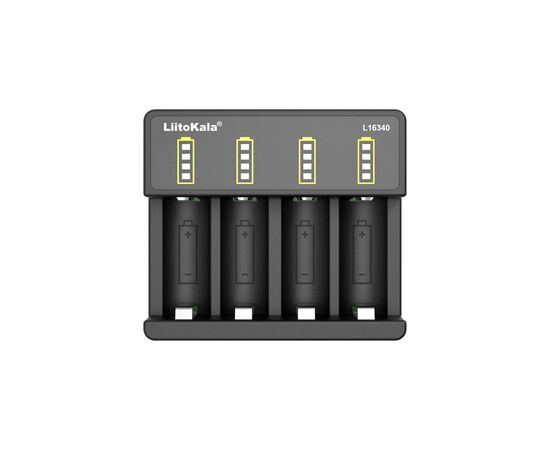 Зарядное устройство для аккумуляторов Liitokala 4 Slots, Li-ion, 16340, CR123A (Lii-L16340)