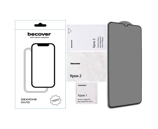 Стекло защитное BeCover HMD Arc Black (713412), изображение 3 Стекло защитное BeCover HMD Arc Black (713412), изображение 3