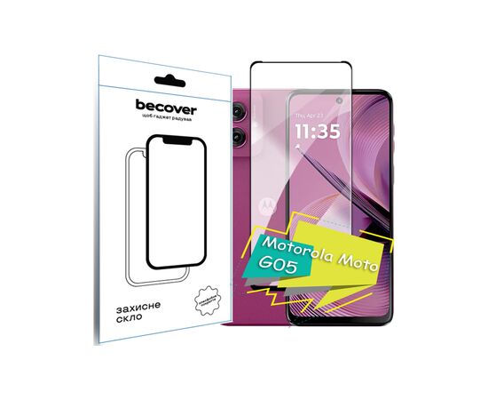 Скло захисне BeCover Motorola Moto G05 Black (713413)