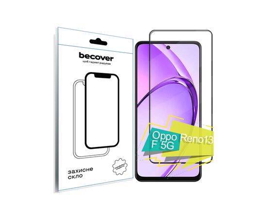 Стекло защитное BeCover Oppo Reno13 F 5G Black (713420)