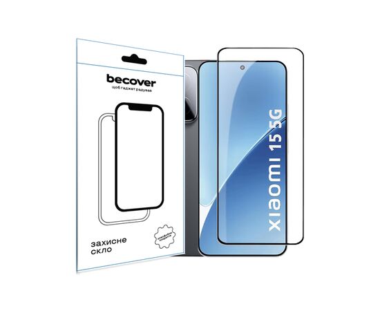 Стекло защитное BeCover Xiaomi 15 5G Black (713419)