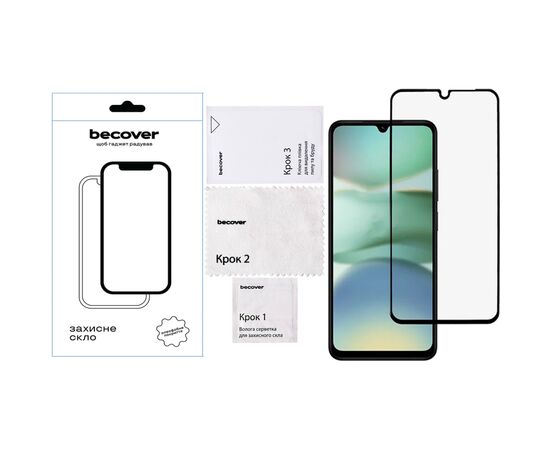 Стекло защитное BeCover Xiaomi Redmi A5 4G Black (713418), изображение 4 Стекло защитное BeCover Xiaomi Redmi A5 4G Black (713418), изображение 4