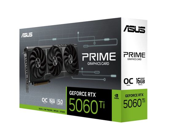 Видеокарта ASUS GeForce RTX5060Ti 16Gb PRIME OC (PRIME-RTX5060TI-O16G), изображение 10 Видеокарта ASUS GeForce RTX5060Ti 16Gb PRIME OC (PRIME-RTX5060TI-O16G), изображение 10
