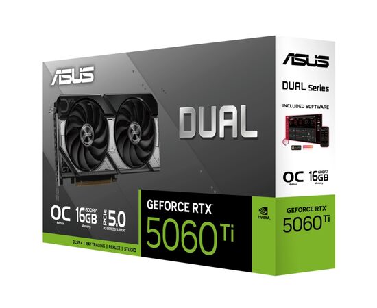 Відеокарта ASUS GeForce RTX5060Ti 16Gb DUAL OC (DUAL-RTX5060TI-O16G), зображення 7