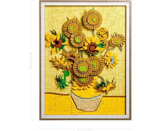 Конструктор LEGO ART Vincent van Gogh - Подсолнухи (31215), изображение 5 Конструктор LEGO ART Vincent van Gogh - Подсолнухи (31215), изображение 5