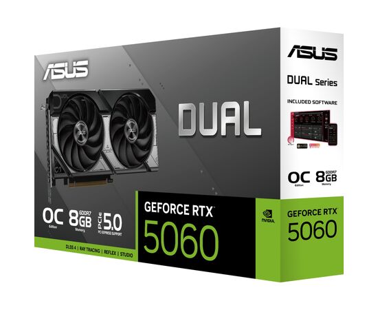 Видеокарта ASUS GeForce RTX5060 8Gb DUAL OC (DUAL-RTX5060-O8G), изображение 7 Видеокарта ASUS GeForce RTX5060 8Gb DUAL OC (DUAL-RTX5060-O8G), изображение 7