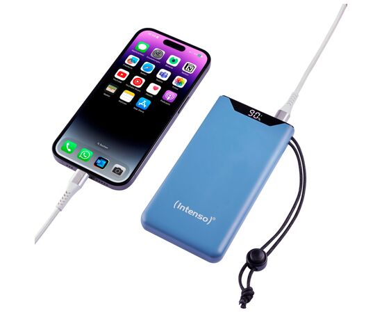 Батарея универсальная Intenso F10000 10000mAh QC/3.0 blue (7332035), изображение 4 Батарея универсальная Intenso F10000 10000mAh QC/3.0 blue (7332035), изображение 4