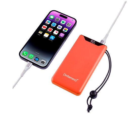 Батарея универсальная Intenso F10000 10000mAh QC3.0 orange (7332038), изображение 4 Батарея универсальная Intenso F10000 10000mAh QC3.0 orange (7332038), изображение 4