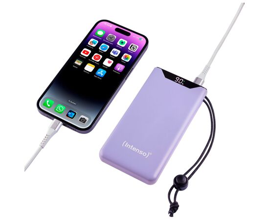 Батарея универсальная Intenso F10000 10000mAh QC3.0 purple (7332033), изображение 4 Батарея универсальная Intenso F10000 10000mAh QC3.0 purple (7332033), изображение 4