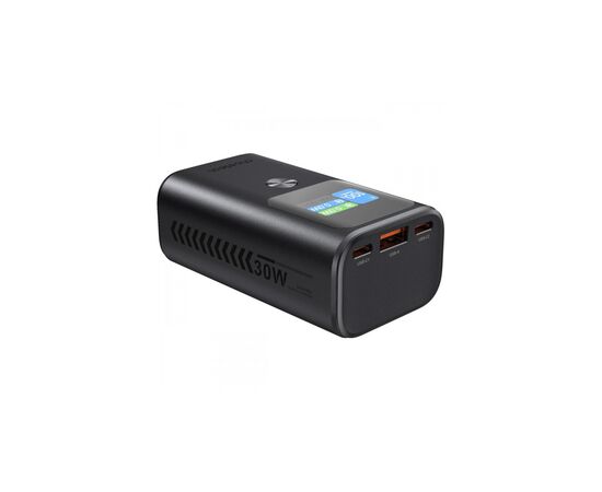 Батарея универсальная Choetech 10000mAh 30W, PD, USB-C, USB-A, Color Display Clock, functionsAlarm,Stopwatch,Timer (B701-CCGY), изображение 2 Батарея универсальная Choetech 10000mAh 30W, PD, USB-C, USB-A, Color Display Clock, functionsAlarm,Stopwatch,Timer (B701-CCGY), изображение 2