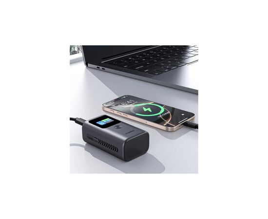 Батарея универсальная Choetech 10000mAh 30W, PD, USB-C, USB-A, Color Display Clock, functionsAlarm,Stopwatch,Timer (B701-CCGY), изображение 5 Батарея универсальная Choetech 10000mAh 30W, PD, USB-C, USB-A, Color Display Clock, functionsAlarm,Stopwatch,Timer (B701-CCGY), изображение 5