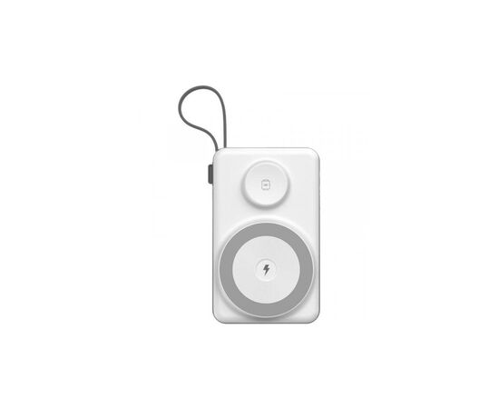Батарея універсальна Choetech Magnetic Wireless 20000mAh 22.5W, PD, QC/3.0, Apple Watch charger, White (B696-GW)