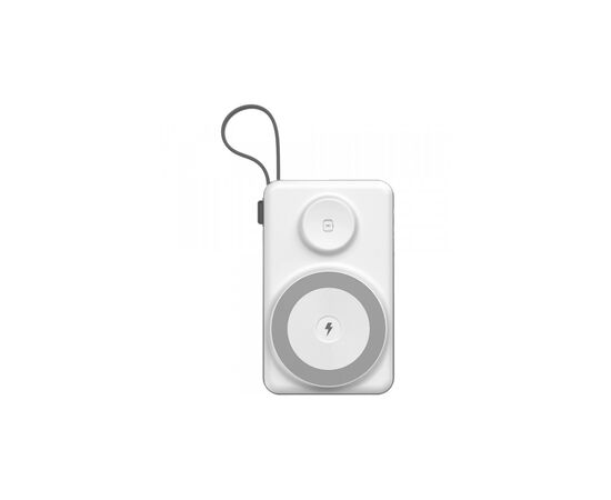 Батарея універсальна Choetech Magnetic Wireless 10000mAh 15W, PD, QC/3.0, 3in1charg. with build-in cable (B695-GW)