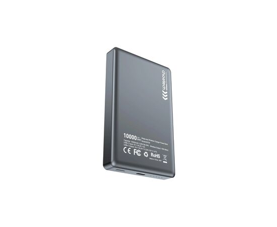 Батарея универсальная Choetech Magnetic Wireless 10000mAh 20W, PD, Qi-15W, USB-C In/Out, Ultra-thin, Black (B739-CCBK), изображение 2 Батарея универсальная Choetech Magnetic Wireless 10000mAh 20W, PD, Qi-15W, USB-C In/Out, Ultra-thin, Black (B739-CCBK), изображение 2