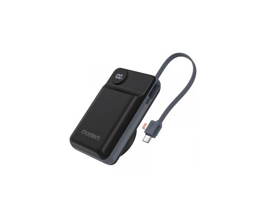 Батарея універсальна Choetech Magnetic Wireless 20000mAh 22.5W, PD, QC/3.0, Apple Watch charger, Black (B696-BK)